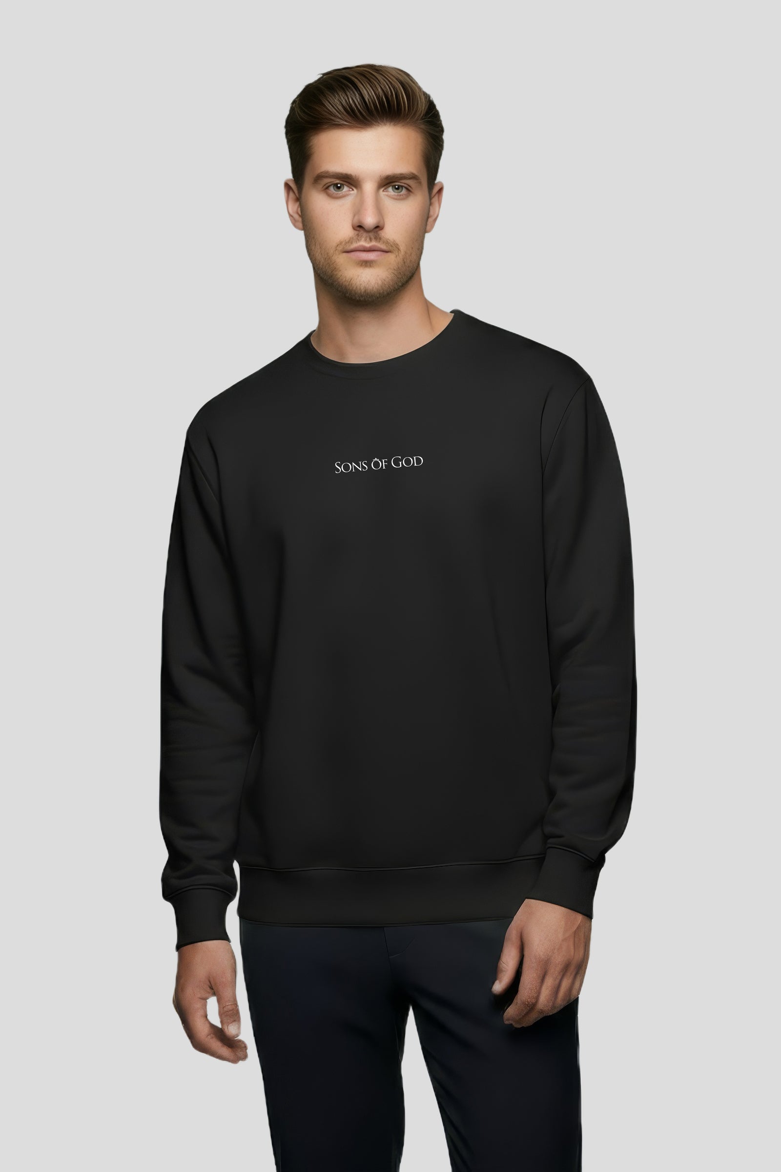 Herren Sweatshirt Sons of God Schwarz