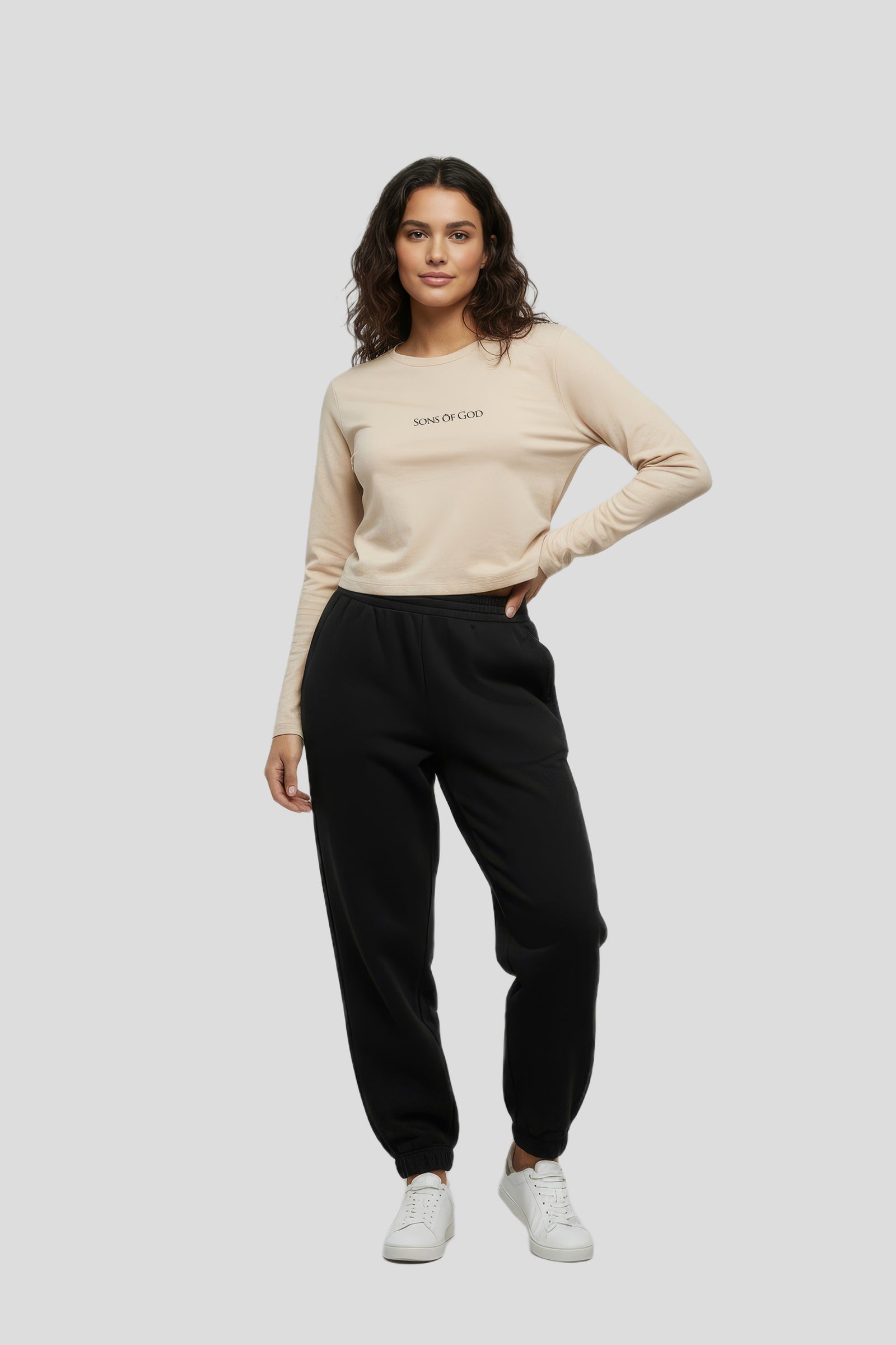 Women's Short Longsleeve Beige Sons of God