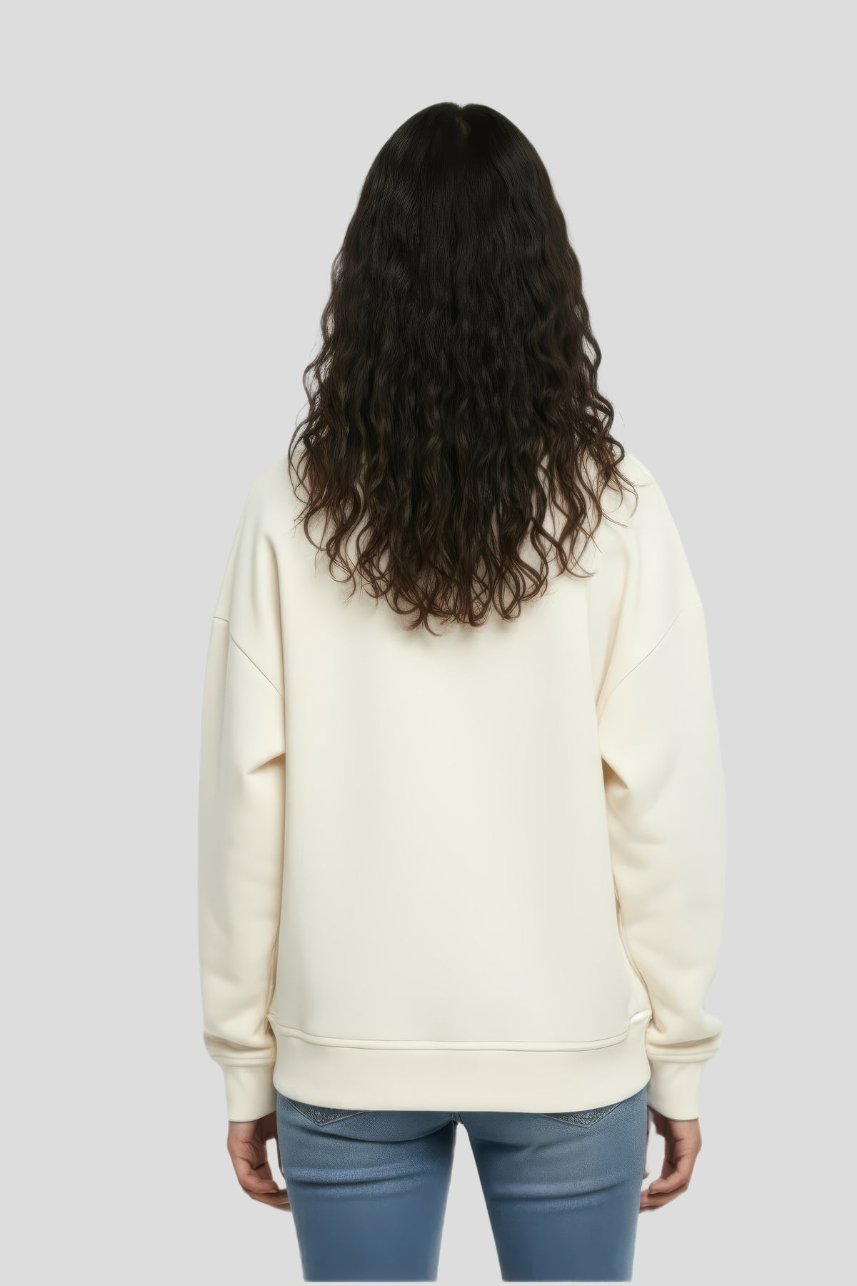 Crewneck beige sweatshirt with a relaxed fit Sons of God