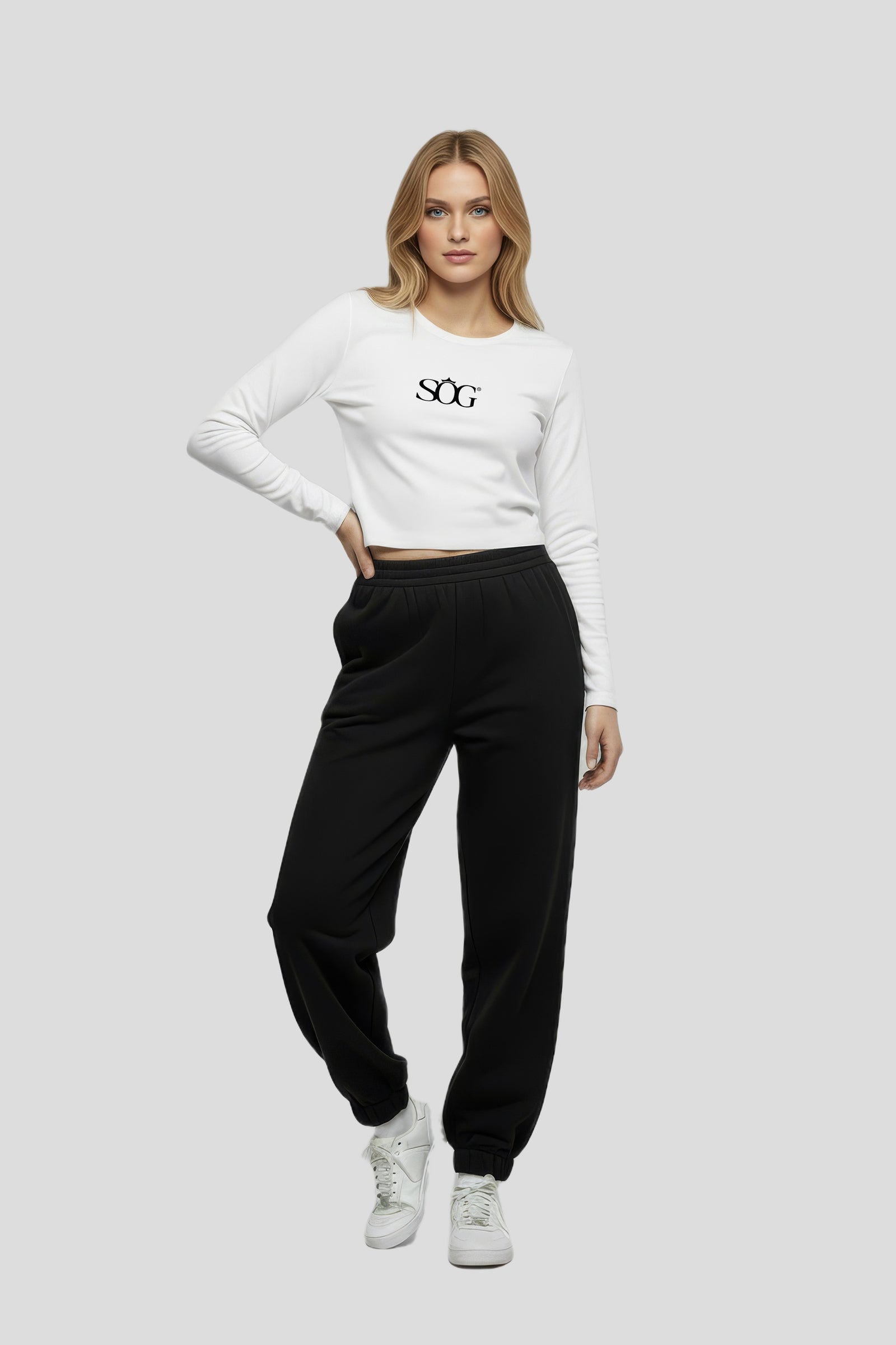 Women's Beige Short Longsleeve