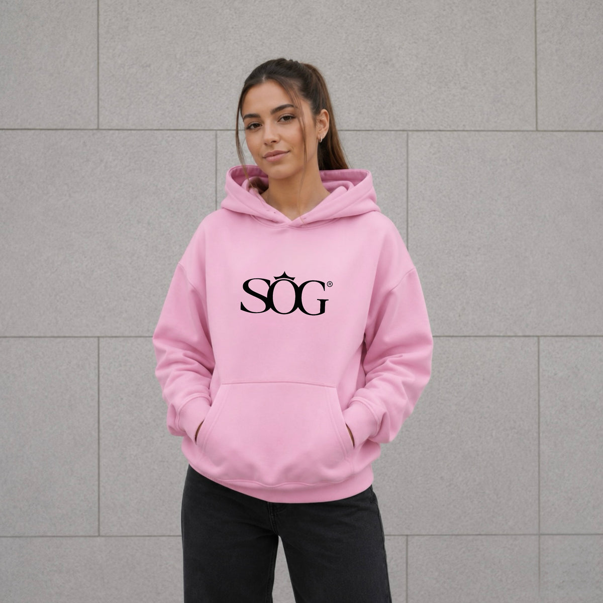 Unisex Hoodie mit Kapuze SOG Rosa