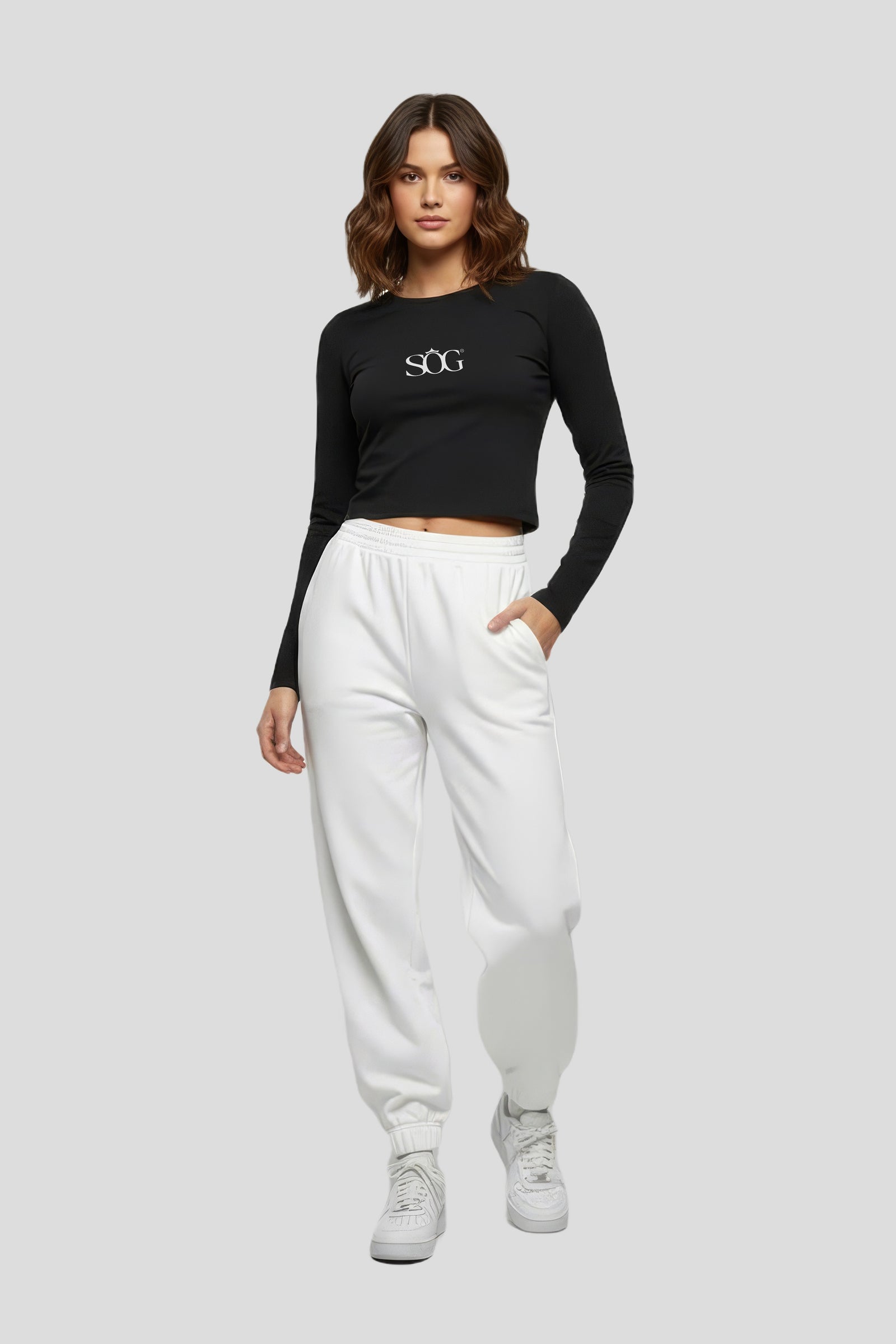 Women's Beige Short Longsleeve